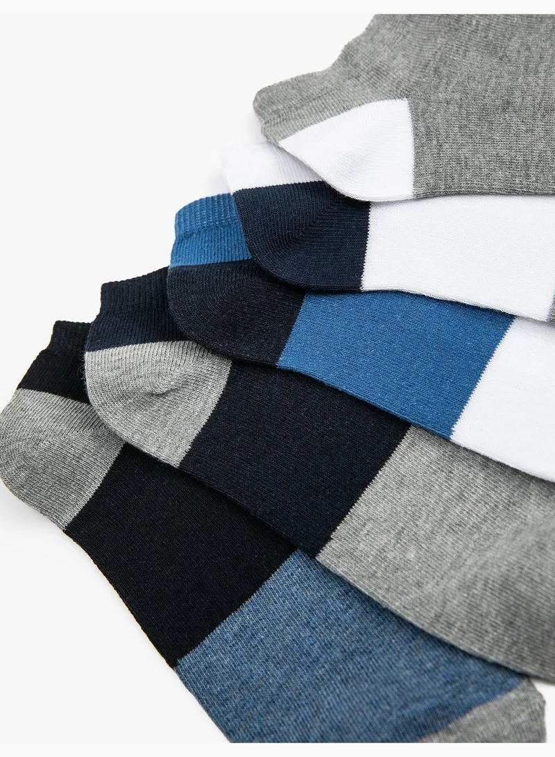 KOTON 5-Pack Bootie Socks Set Multicolor