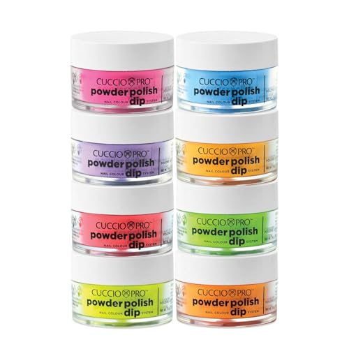Cuccio Pro Powder Polish Nail Colour Dip System Funky Neons 8 X 05 Oz 8count - Image 2