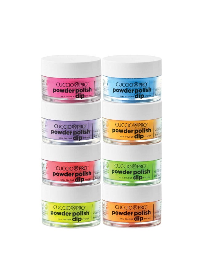Cuccio Pro Powder Polish Nail Colour Dip System Funky Neons 8 X 05 Oz 8count - Image 3