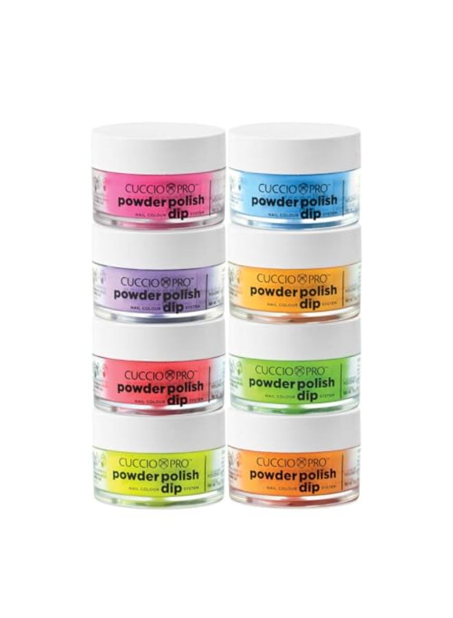 Cuccio Pro Powder Polish Nail Colour Dip System Funky Neons 8 X 05 Oz 8count - Image 1