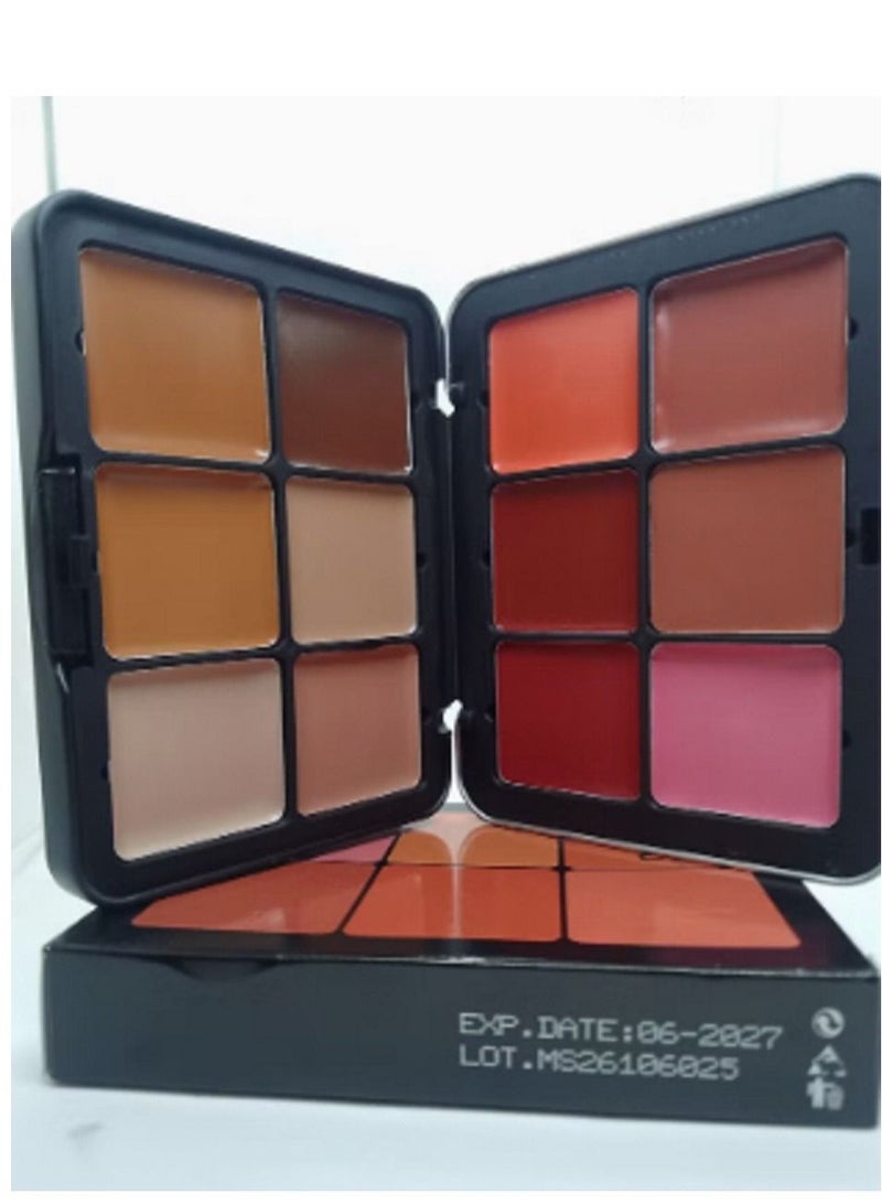 Generic Ultra HD Palette Blusher And Contour Powder 12 Colors  - Image 1