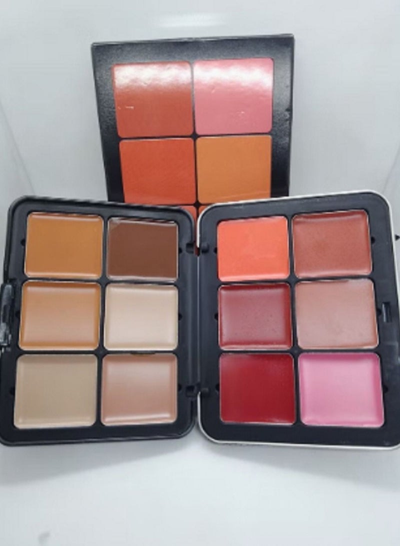 Generic Ultra HD Palette Blusher And Contour Powder 12 Colors  - Image 2
