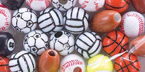 Cousin DIY Assorted Sports Beads Fun Pack Mix Small - Image 4