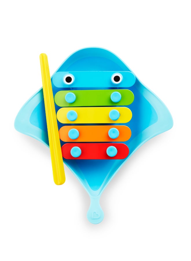 مونشكين Munchkin Dingray™ Musical Bath Toy Baby Xylophone 12M+ Floating Stingray Water Play Toy for Sensory Learning - Image 1