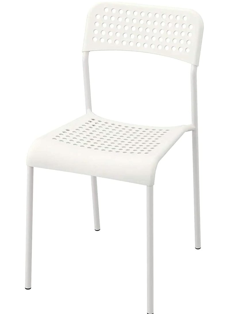 ALMUFARREJ White iron legs kitchen chair suitable for living room, suitable for home, bedroom, indoor and outdoor use such as patio, balcony, garden - Image 3
