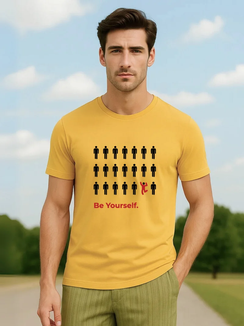 نوبيرو Nobero Men 100% Cotton Printed T-shirt