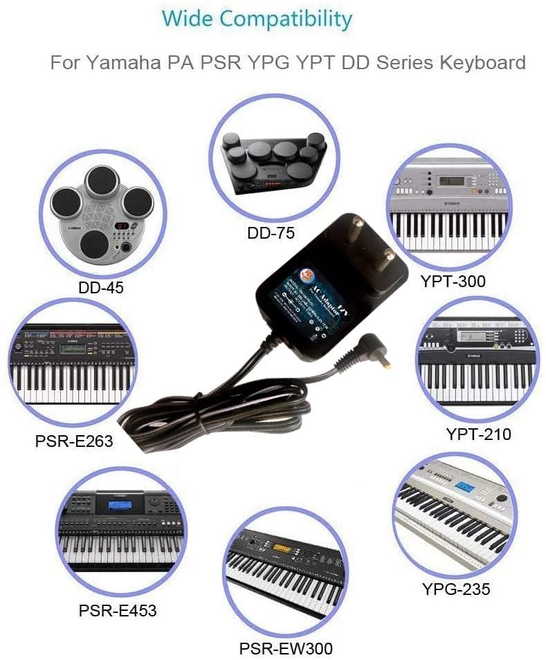 Foxmicro متوافق مع نماذج لوحة المفاتيح ياماها PSR-262 PSR-275 PSR-282 PSR-290 PSR-E333 PSR-E353 PSR-E423 PSR-E443 YPG-625 YPT-230 YPT-400 - Image 2