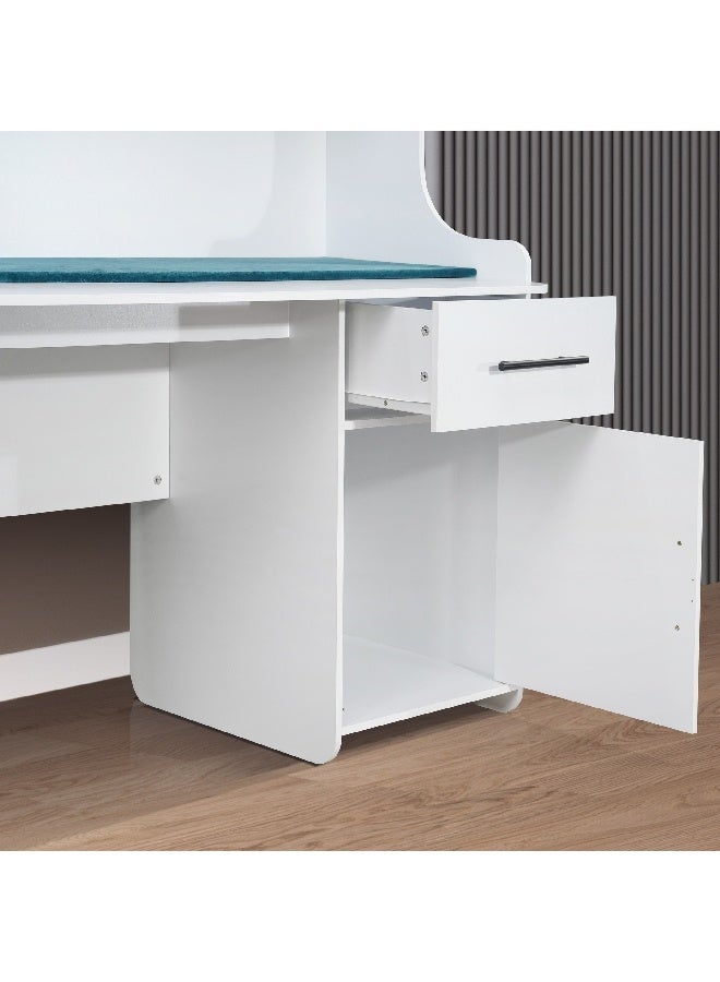 Home Box مكتب دراسة ستيلو بباب واحد ودرج واحد مع رف 60 x 150 x 123 سم - Image 2