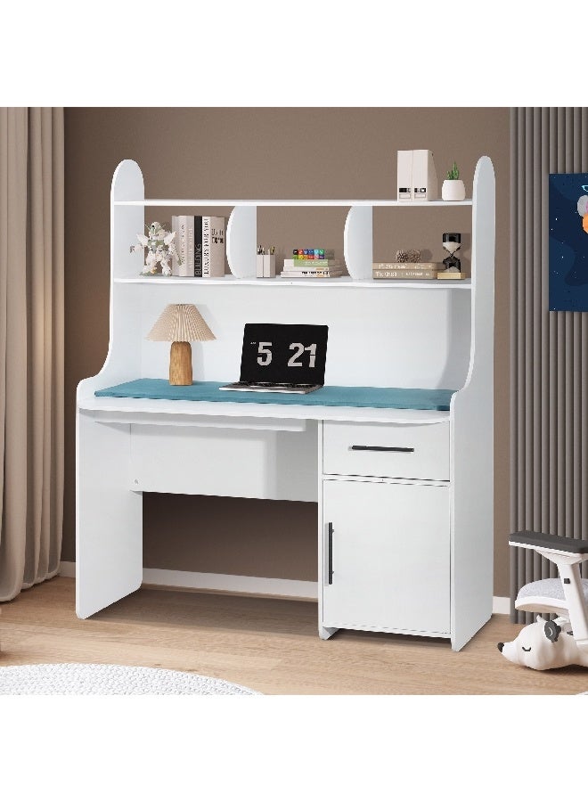 Home Box مكتب دراسة ستيلو بباب واحد ودرج واحد مع رف 60 x 150 x 123 سم - Image 3