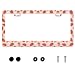 UNINDREM Strawberry License Plate Frame Fruit Stainless Steel License Plate Frame Auto Parts Decoration with Screws License Plate Holder for Men Women 12x6 Inch - Image 2