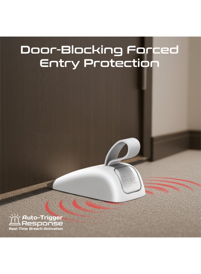 PROMATE DoorShield Portable Travel Door Alarm and Door Stopper, Dual Sensitivity Security Alert, 120dB Anti-Theft Protection, Instant Intruder Detection for Hotel Rooms, Homes and Apartments - Image 3