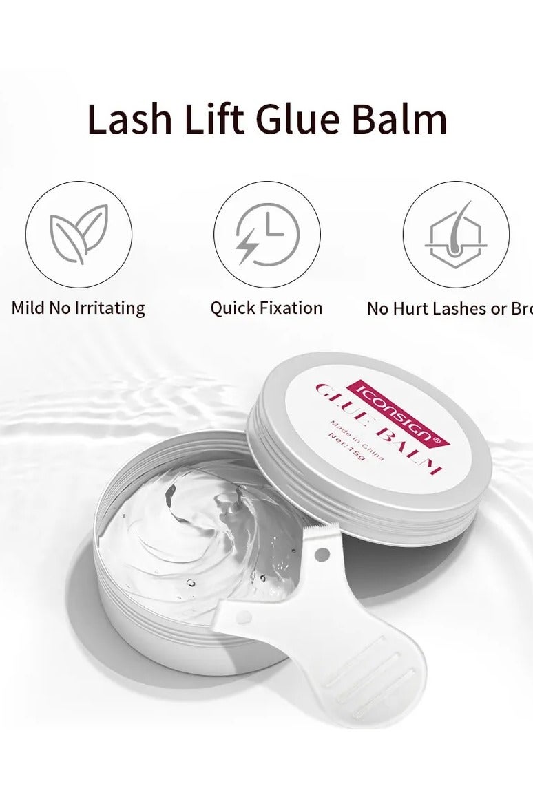 ICONSIGN Lash Lift Glue Balm Unscented Eyelash Lifting Adhesive Gel Strong Viscosity And Quick Drying Lash Lift Glue For Lash Perm And Brow Lamination - Image 3