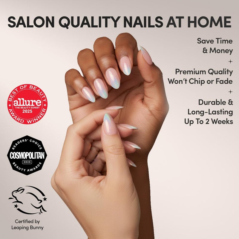 Glamnetic Multiple local stock source Press On Nails - Winter Storm Slow wear optimized quality - Image 2