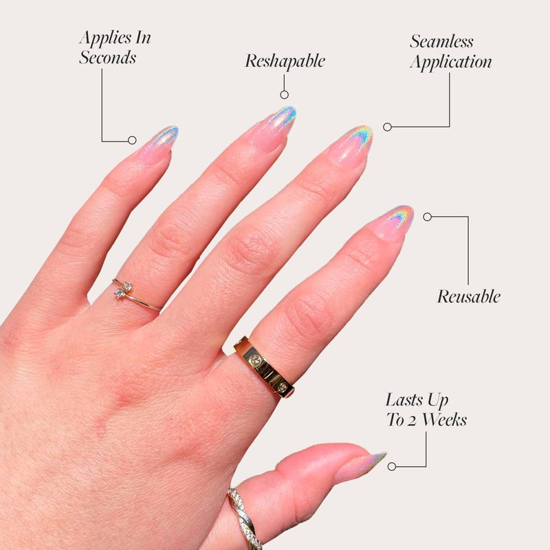 Glamnetic Multiple local stock source Press On Nails - Winter Storm Slow wear optimized quality - Image 3