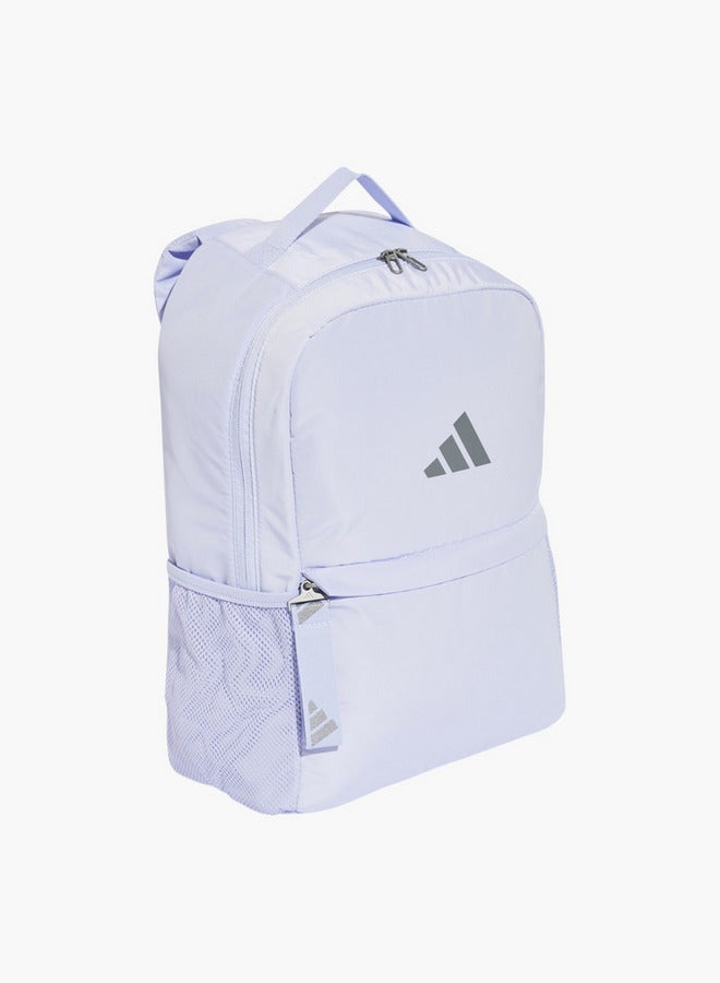 Adidas Logo Print School Backpack With Adjustable Shoulder Straps And Zip Closure - Image 2