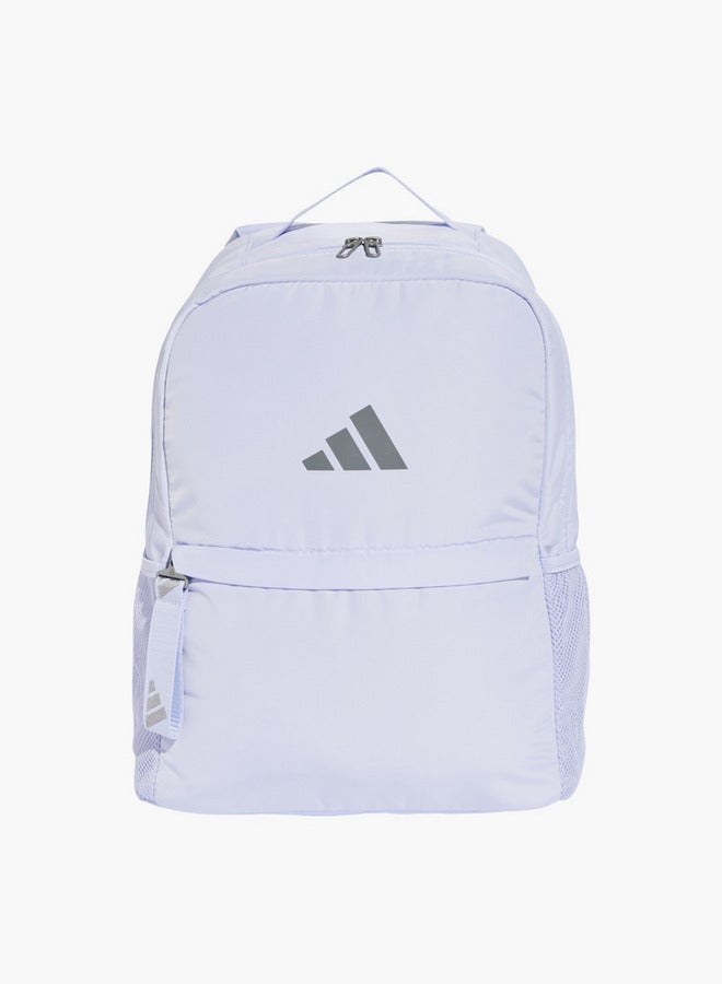 Adidas Logo Print School Backpack With Adjustable Shoulder Straps And Zip Closure - Image 1
