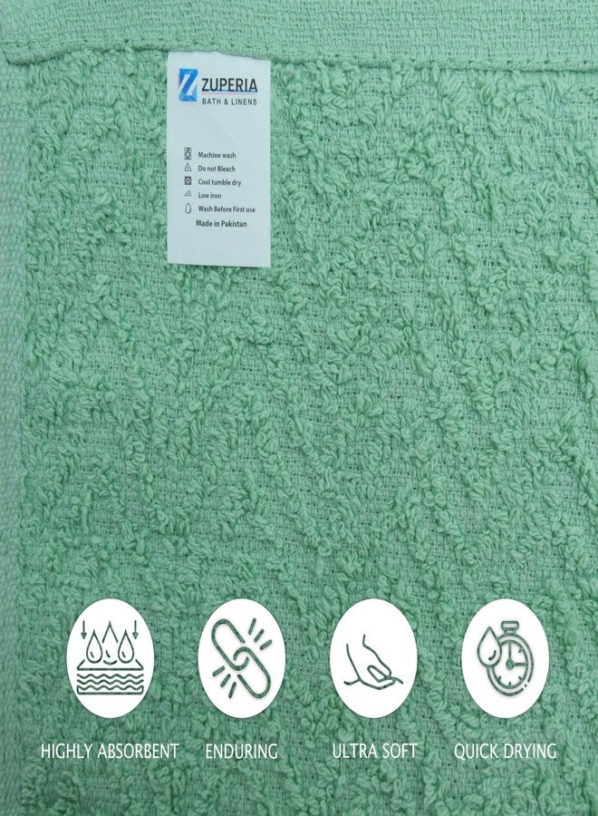 ZUPERIA Zigzag Multicolor Wash Cloths -16 Pack -12" x 12"- Highly Absorbent Soft Washcloths for Face, Gym Towels, Hotel Spa Quality, Reusable & Multipurpose Wash Cloth Towels - Image 4