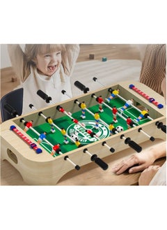 EDUTREE Football Fun + 3 More Games – All in One Box ! 4-in-1 Wooden Football Tabletop Game Set – Football/Foosball, Bowling, Curling & Shuffleboard | Indoor Outdoor Fun for Kids & Family | Soccer Mini Game Party Set  - Image 4