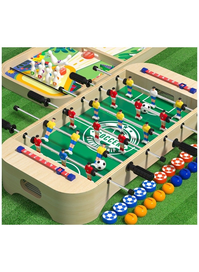 EDUTREE Table Top Wooden Football | Football + 5 Games  All Fun Game Set - Image 1