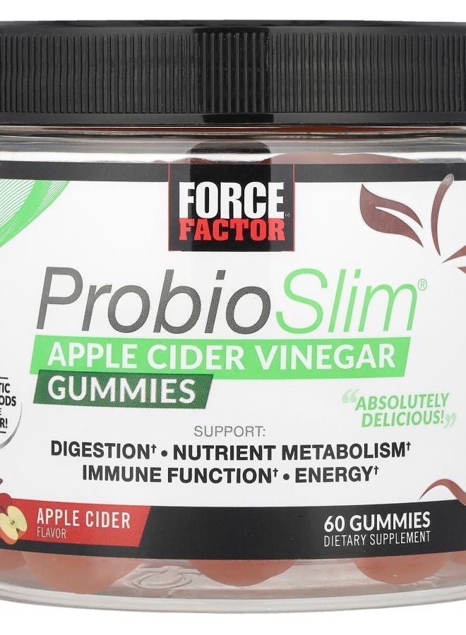 Force Factor ProbioSlim® Apple Cider Vinegar Gummies 60 Gummies