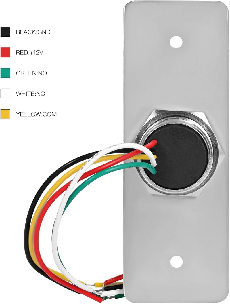 NCLTHS No-Touch Infrared Push to Exit Button with Green LED Indicator - Image 3