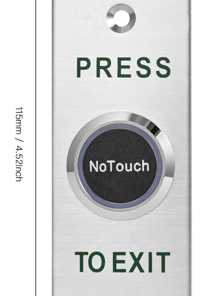 NCLTHS No-Touch Infrared Push to Exit Button with Green LED Indicator - Image 2
