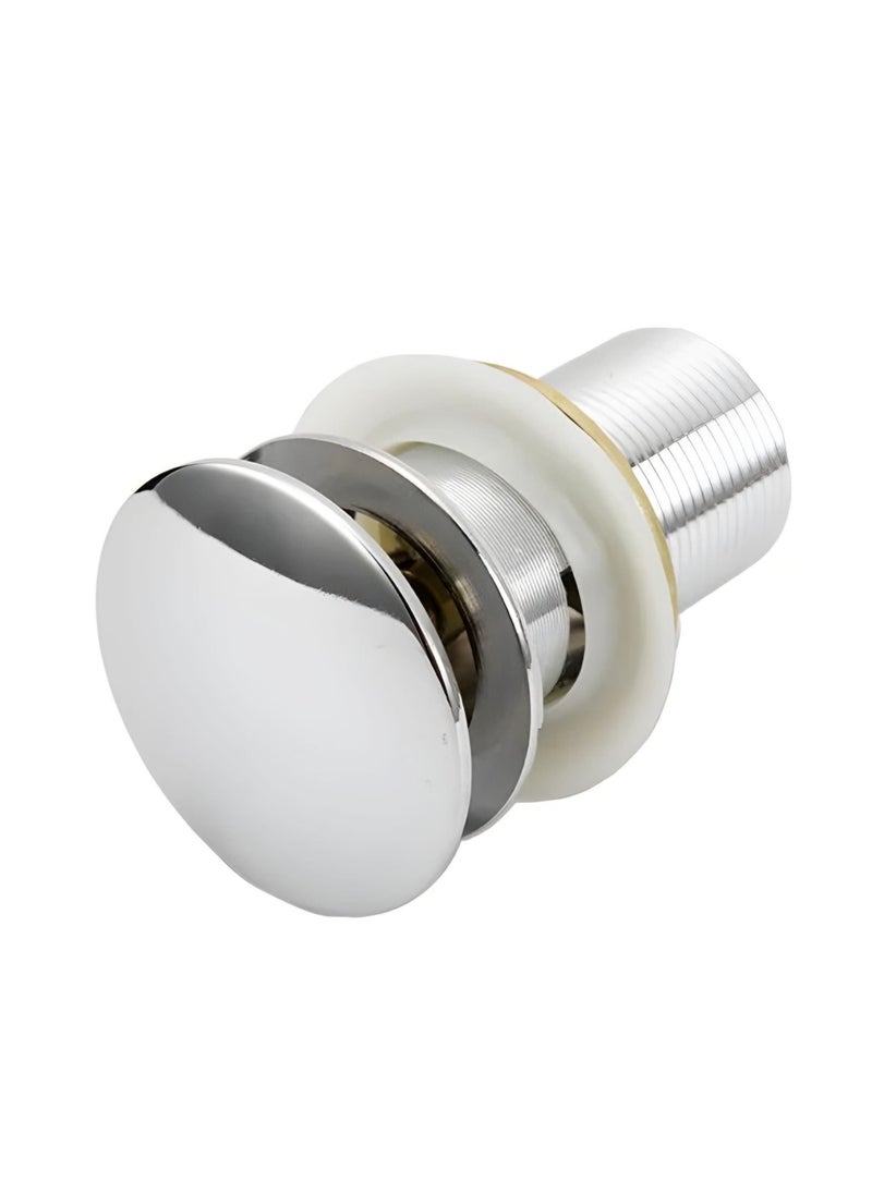 NXUS - Sink Plug for Bathroom Sinks with Overflow, Slotted, Click Clack, Sprung (Chrome) - Image 1