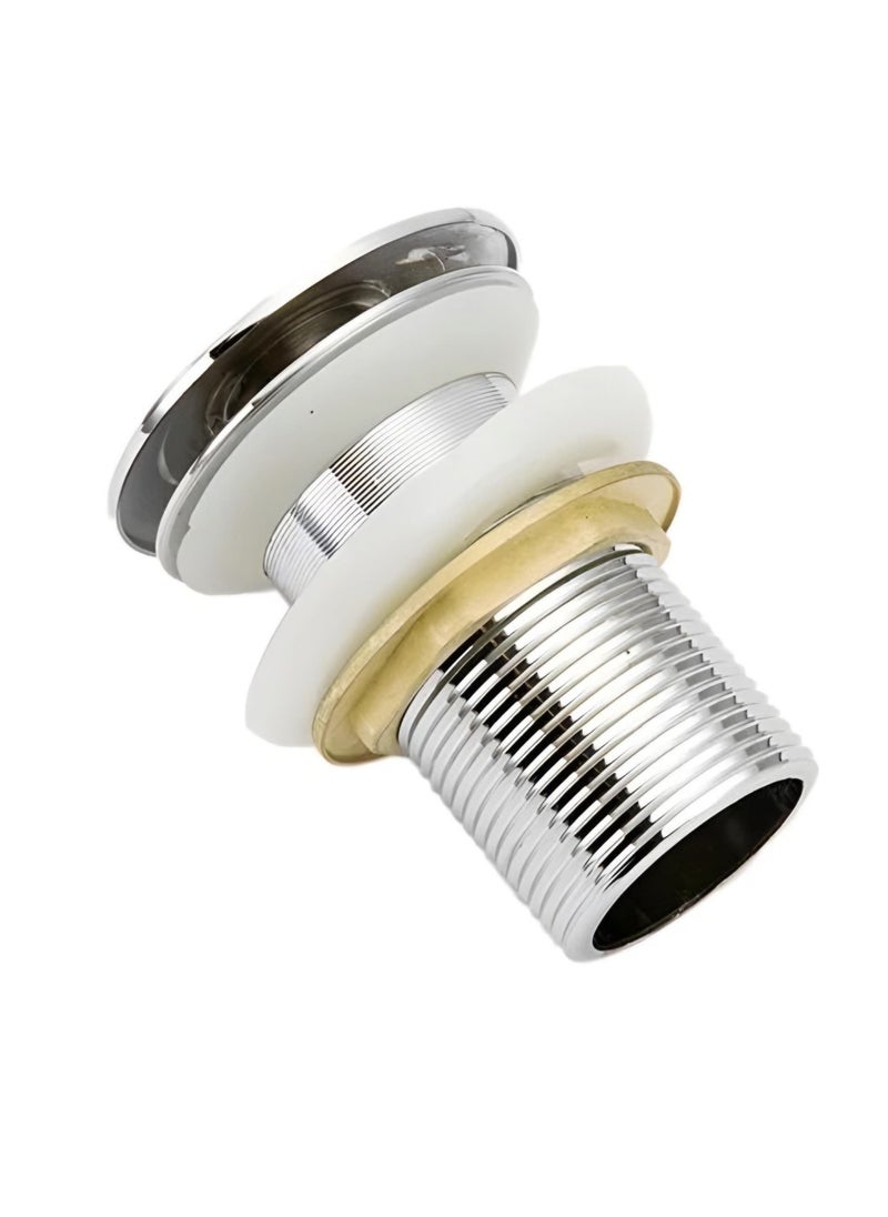 NXUS - Sink Plug for Bathroom Sinks with Overflow, Slotted, Click Clack, Sprung (Chrome) - Image 1
