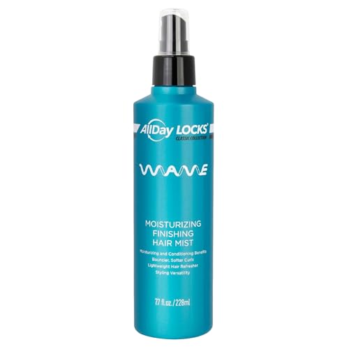 AllDay Locks Classic Wave Hair Mist Curl Enhancing Spray for Women Men Lightweight Product for Enhancing Finishing Adds Shine Moisture and Bounce 77 oz Bottle - Image 1