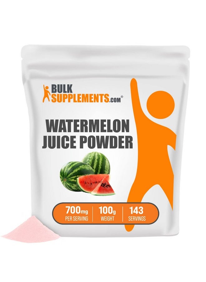 BULKSUPPLEMENTS.COM - Watermelon Juice Powder Vegan Drink Mix Watermelon Powder Pure Watermelon Extract Watermelon Electrolyte (100 Grams 3.5 Oz) - Image 1