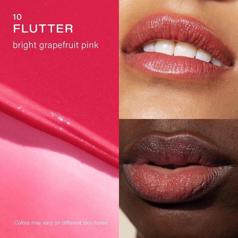 Melixir Vegan Lip Butter (12 Colors), Hydrating Tinted Lip Balm Stick, Bee-Free, Petrolatum-Free, Plant-Based, Moisturizes Dry & Chapped Lips With Shea Butter, Sheer, Natural Finish - #10 Flutter - Image 3