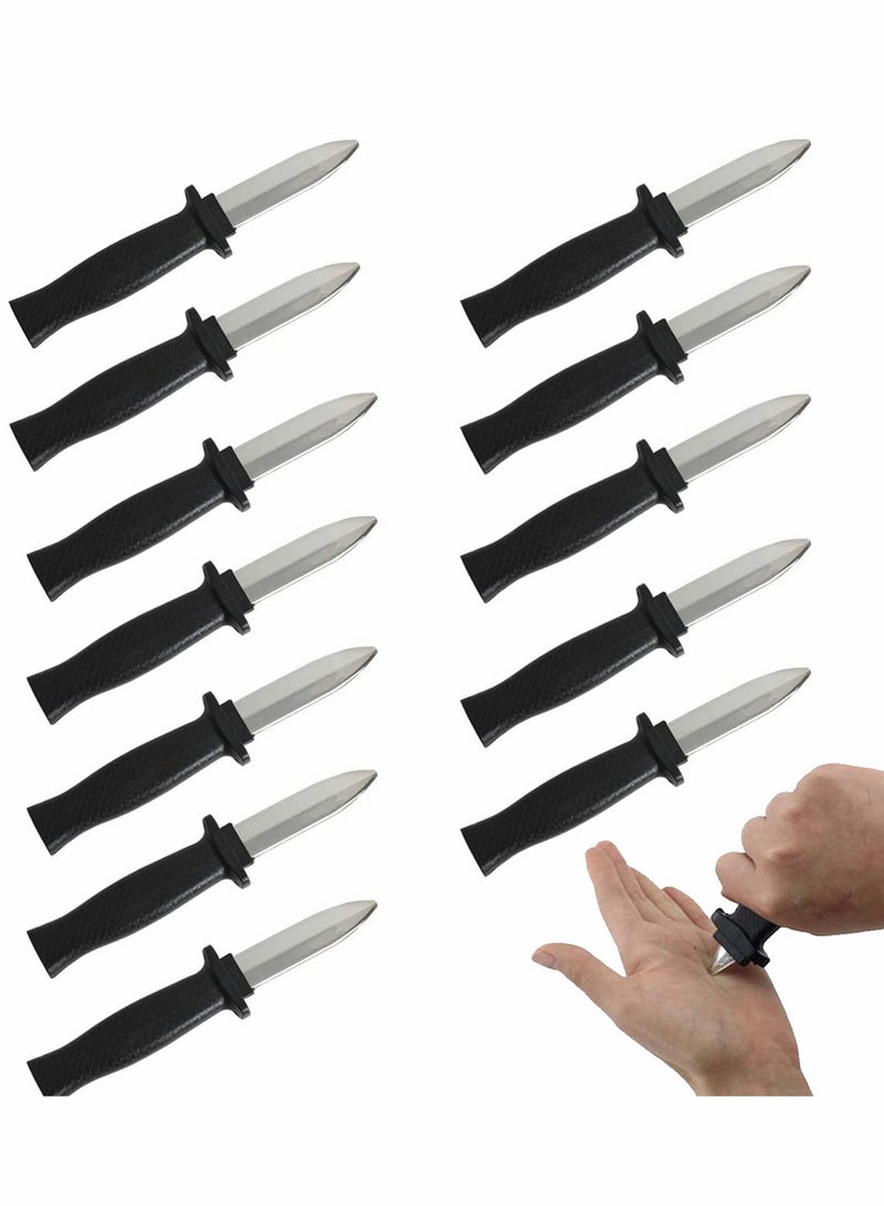 SYOSI 12 Pieces False Magic Retractable Knife Disappear Blade Trick Fake Dagger Prank Props Toy for Adults Joke Gag - Image 1