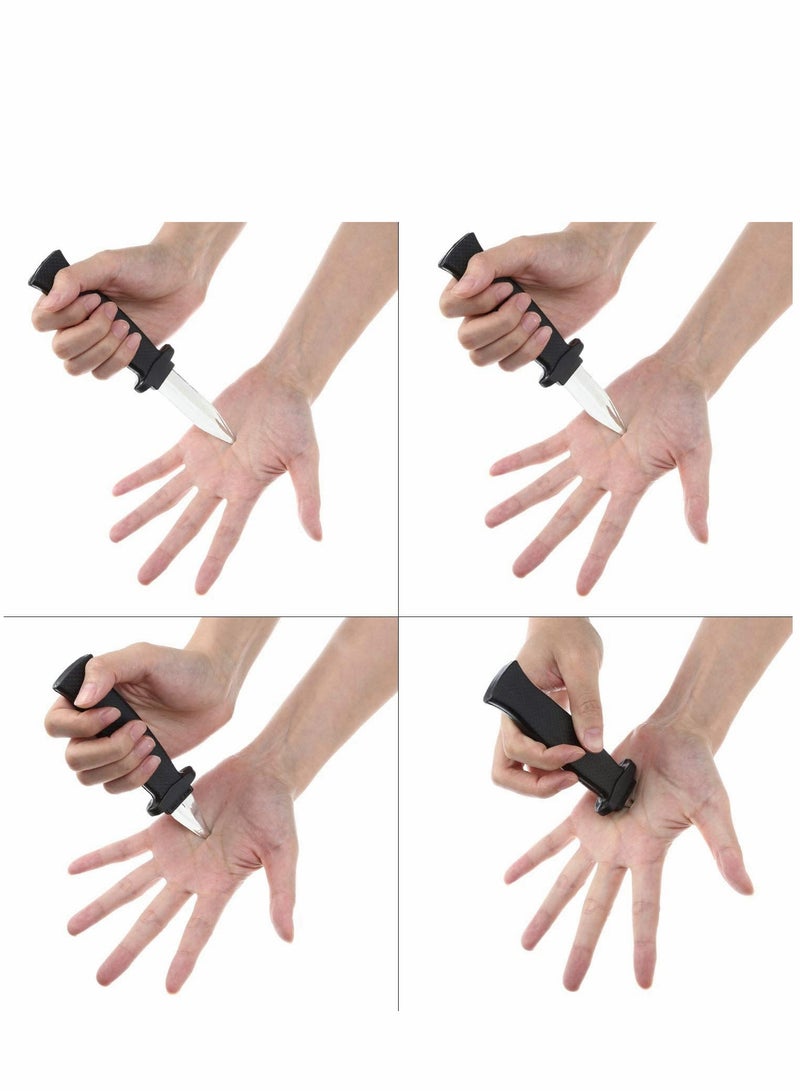 SYOSI 12 Pieces False Magic Retractable Knife Disappear Blade Trick Fake Dagger Prank Props Toy for Adults Joke Gag - Image 2