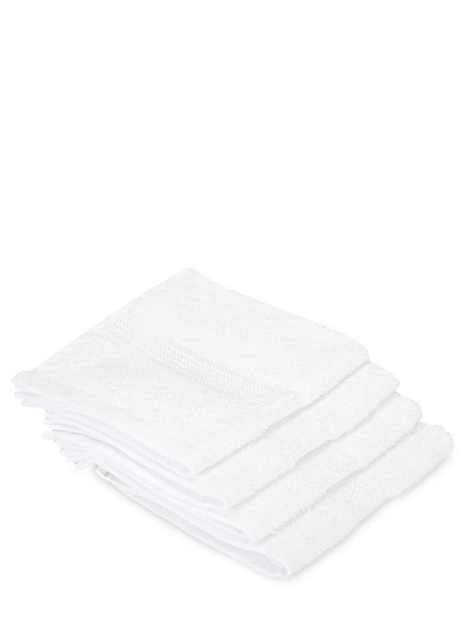 KOPA Quick Dry 100% Cotton Soft Terry Towel -4pc Face Towel (d'ross) | Quick Dry 100% Cotton | Super Absorbent, Lightweight, Odour Free - for Men, Women, Kids Solid-White - Image 4