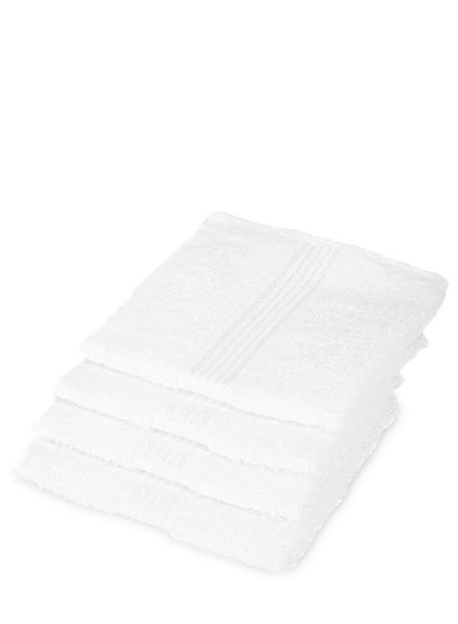 KOPA Quick Dry 100% Cotton Soft Terry Towel -4pc Face Towel (d'ross) | Quick Dry 100% Cotton | Super Absorbent, Lightweight, Odour Free - for Men, Women, Kids Solid-White - Image 3