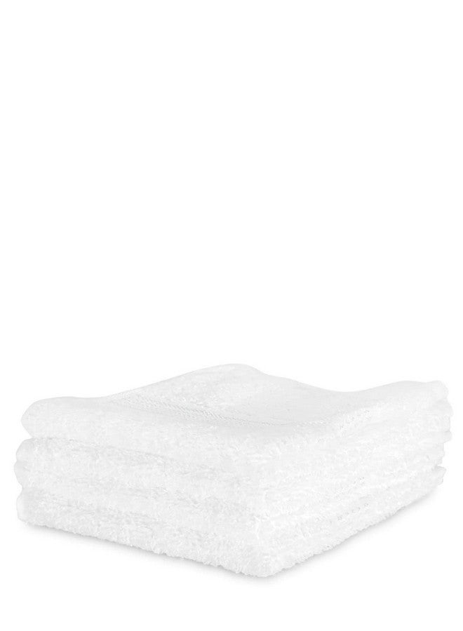 KOPA Quick Dry 100% Cotton Soft Terry Towel -4pc Face Towel (d'ross) | Quick Dry 100% Cotton | Super Absorbent, Lightweight, Odour Free - for Men, Women, Kids Solid-White - Image 2