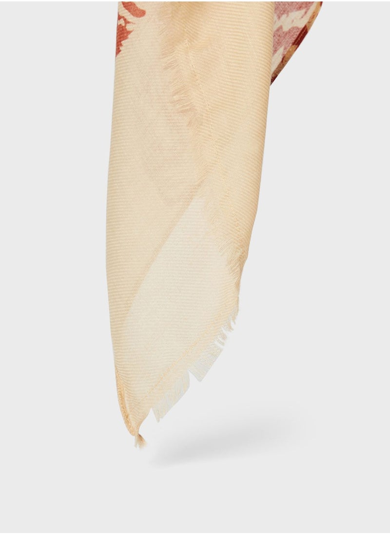 PIECES - Zebra Print Scarf - Image 1