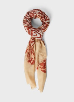 PIECES Zebra Print Scarf  - Image 1