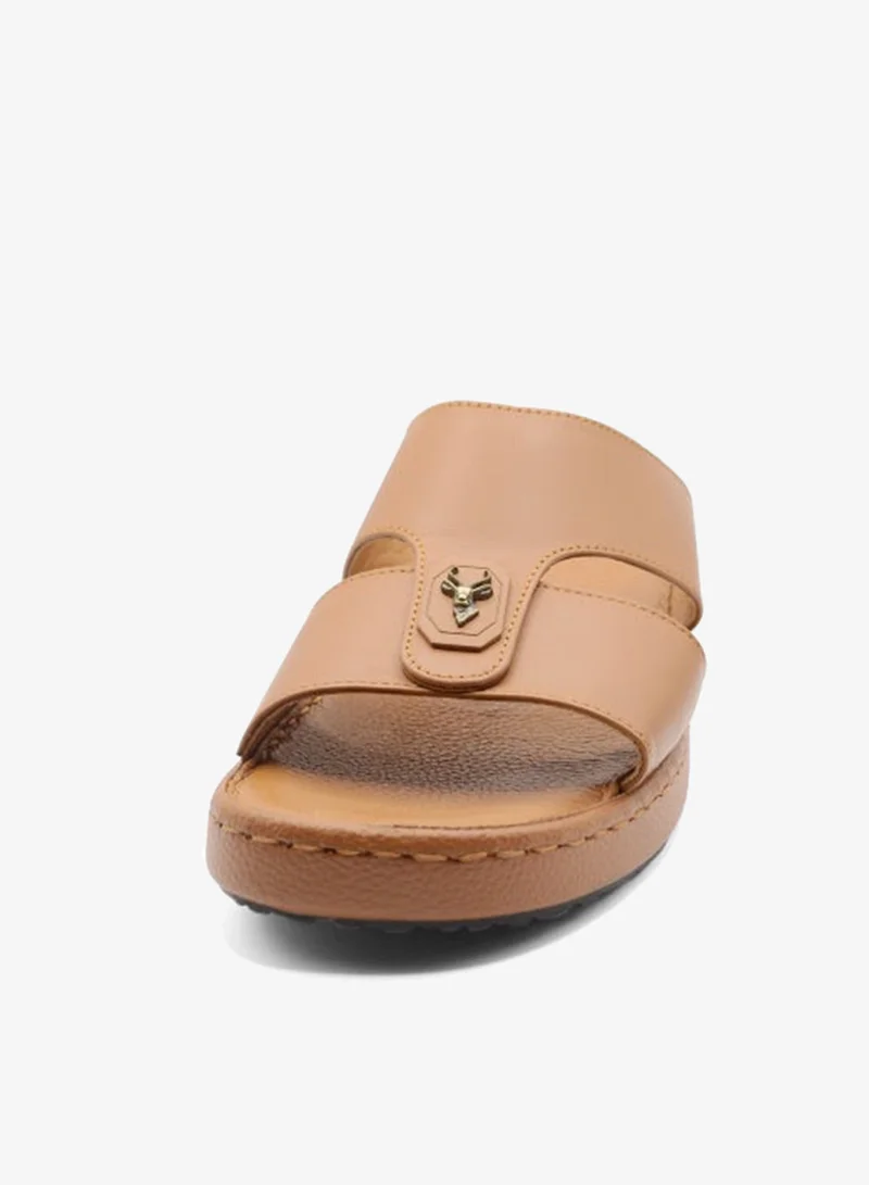 Al Reem Al Reem Z8009 Tan Leather Men's Arabic Sandals