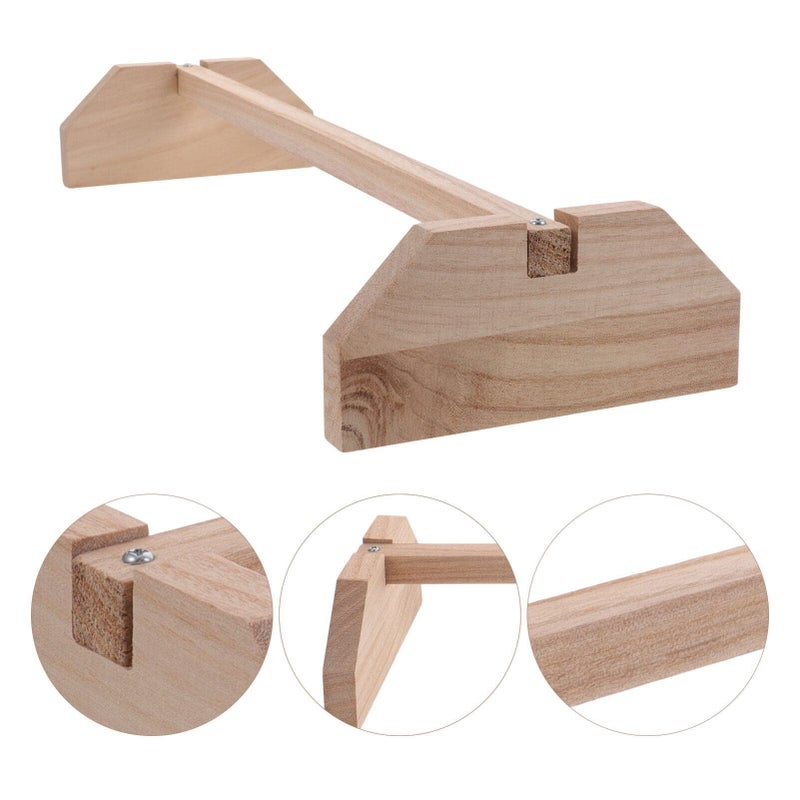Wooden Chicken Perch Bird Cage Toy Stand Roost Entertainment Hen Support Frame - Image 5