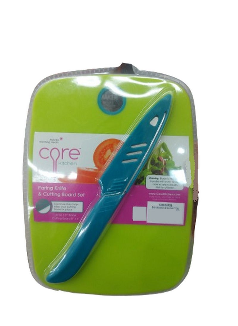 Core Pairing Knife With Cover And Cutting Board Set  - Image 1