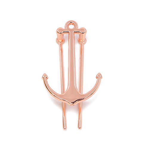 Apol Exquisite Rose Gold Anchor Bookmarks Metal Bookmark Book Page Holder with Gift Box for School Office Students Teachers Graduation Christmas Birthday Gifts - Image 2