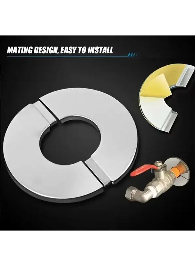 10pcs Stainless Steel Faucet Covers Model 10pcs Type 27 Self Adhesive Bathroom Kitchen Wall Decor - Image 5