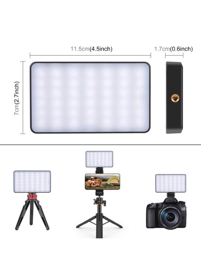 PULUZ Handheld Photo Fill Light – Mini Portable LED Video Light with 140 LEDs, 2500K-9000K Adjustable Color, 20 Lighting Effects, USB Rechargeable, Compatible with Camera, Smartphone, Tablet - Image 3