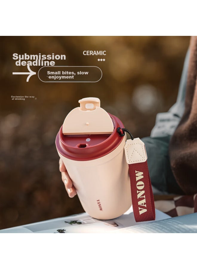 Vanow Coffee Mug Insulated Cup With Ceramic Inner For Men And Women, Stylish Portable Water Cup For Students - Image 2
