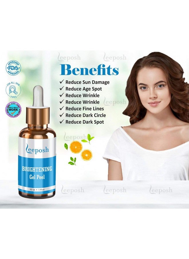 leeposh Brightening Peel Of Lactic 10% Glyco&Glutathione 10% Anti Ageing Pigmentation Glow Peel 130 Ml - Image 5