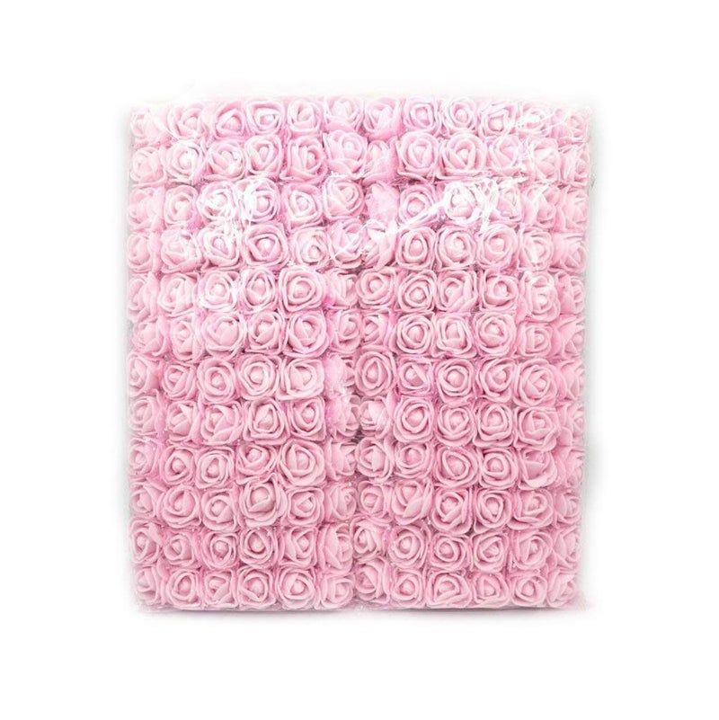 D'Lush Designs DLush designs Artificial Flower Foam Pink 144 Piece - Image 1