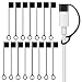 YBEATY 16 Pcs USB Caps for USB C Cable Anti Loss Tether Silicone USB Port Protective Cover Anti Dust AntiDust Pluggy Caps for Type C Cable Charging Male Port Devices Headphone Jack - Image 2