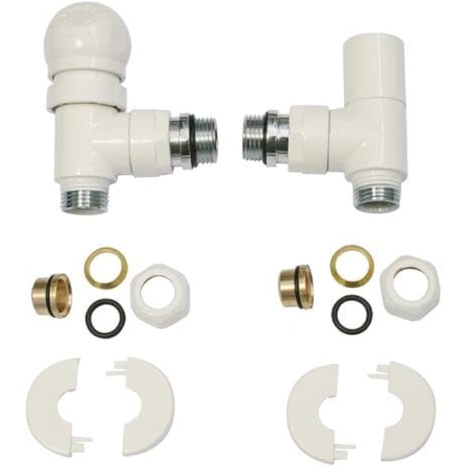 , 601520102 THERMOSTATABLE KIT 1/2 (15X21) WHITE FOR SFY TOWEL DRYER WITH MANUAL WHEEL AND CONNECTOR FOR COPPER PIPE DIAMETER 14 - Image 2