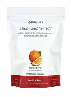 ميتاجينكس UltralnflamX Plus 360° Medical Food Orange 23.21 oz 658 g  - Image 1
